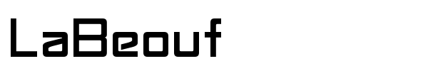 LaBeouf font
