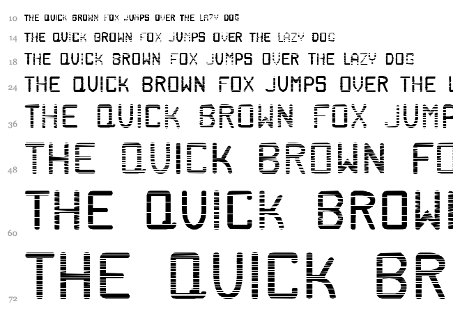 Labour font waterfall