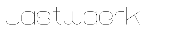 Lastwaerk font