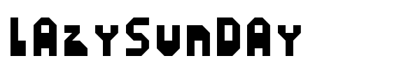 LazySunday font
