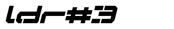 LDR#3 font preview