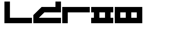 LDR#8 font