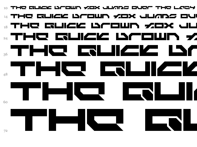 LDR#8 font waterfall