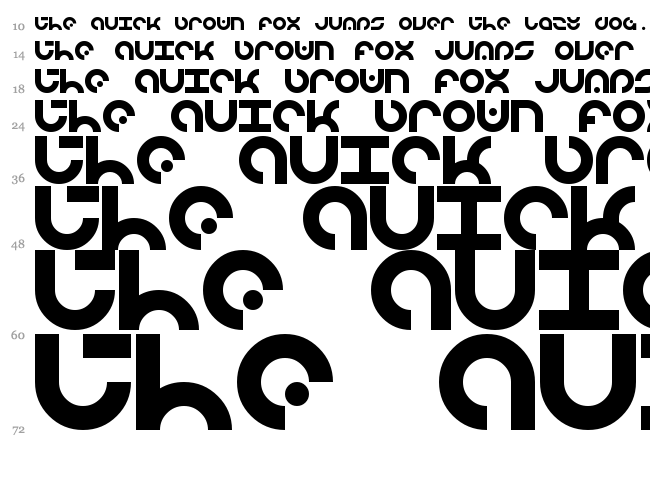 LDR Manufacture font waterfall