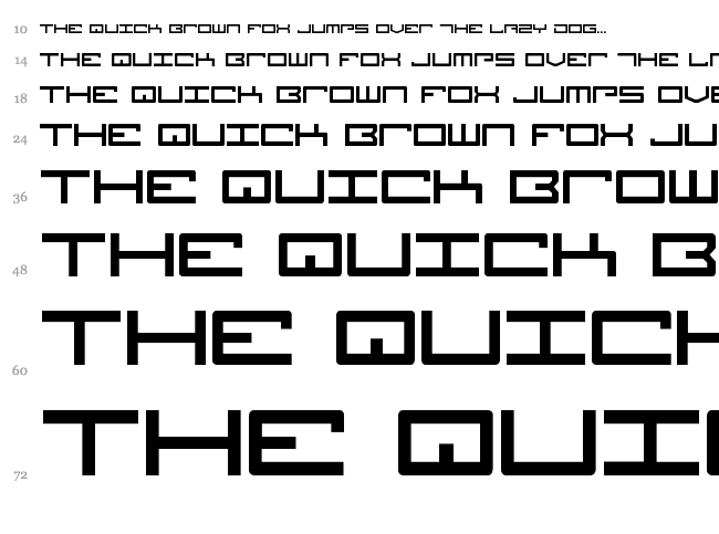 Legion font waterfall