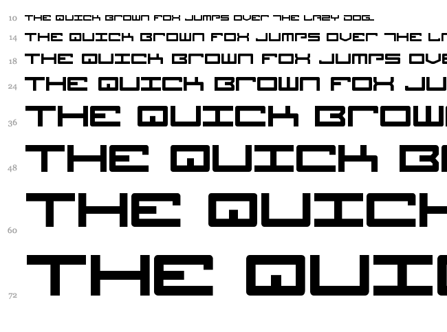 Legion font waterfall