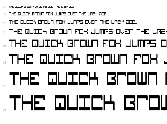 Legion font waterfall