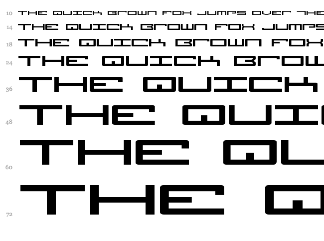 Legion font waterfall