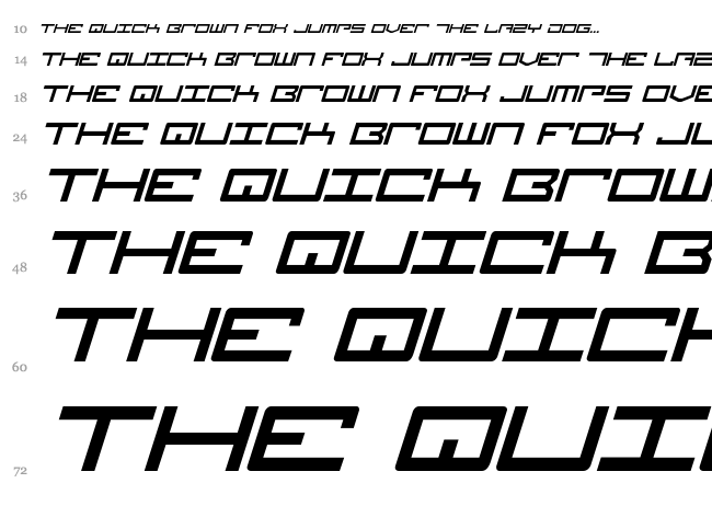 Legion font waterfall