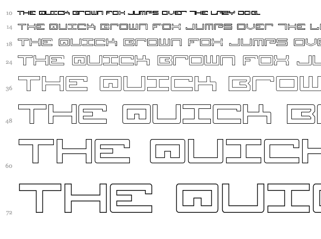 Legion font waterfall
