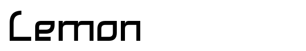 Lemon font