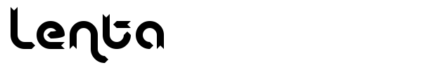 Lenta font