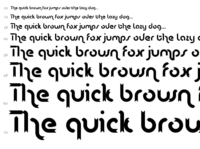 Lenta font waterfall