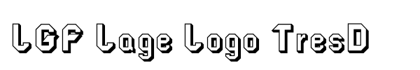 LGF Lage Logo TresD font