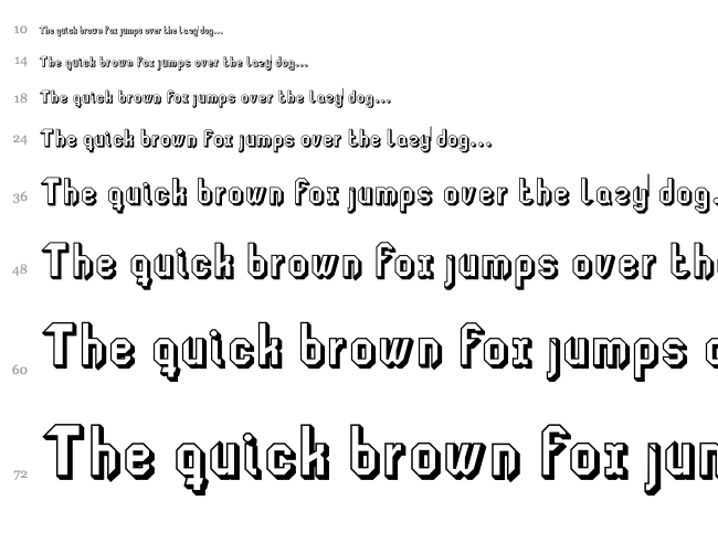 LGF Lage Logo TresD font waterfall