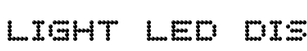 Light LED Display-7 font