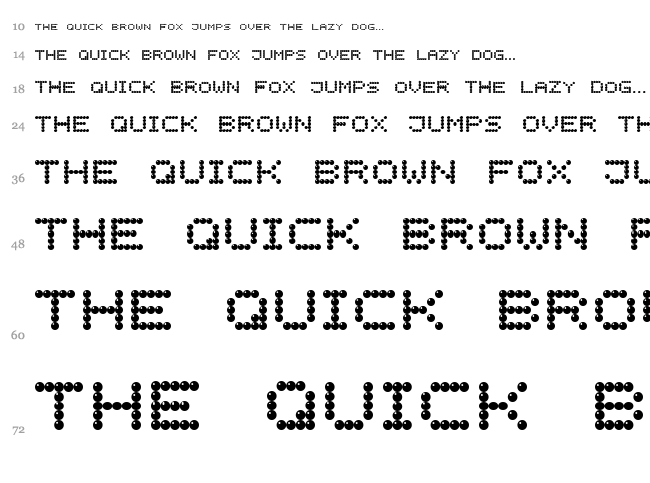 Light LED Display-7 font waterfall