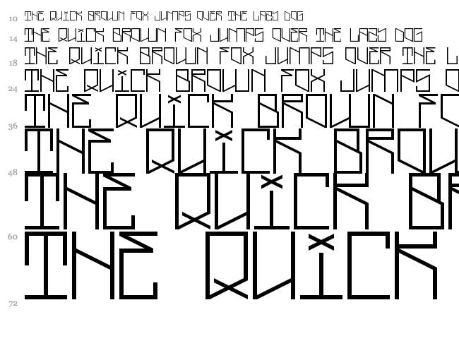 Lightning Cruz font waterfall