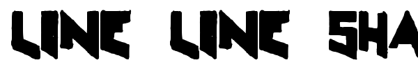 Line Line Shape font
