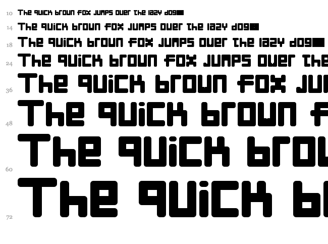 Liner font waterfall