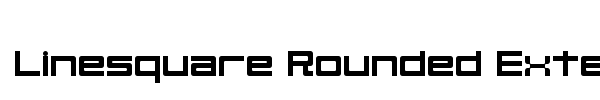 Linesquare Rounded Extended font