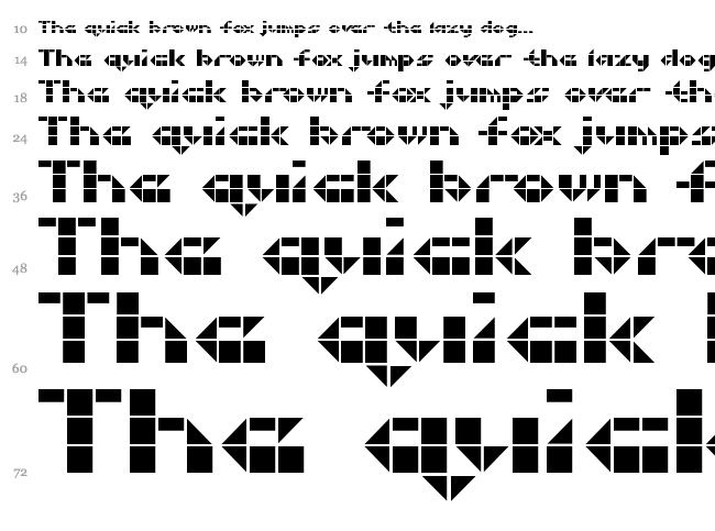 Litebrite 1975 font waterfall