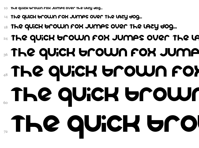 LMAO font waterfall