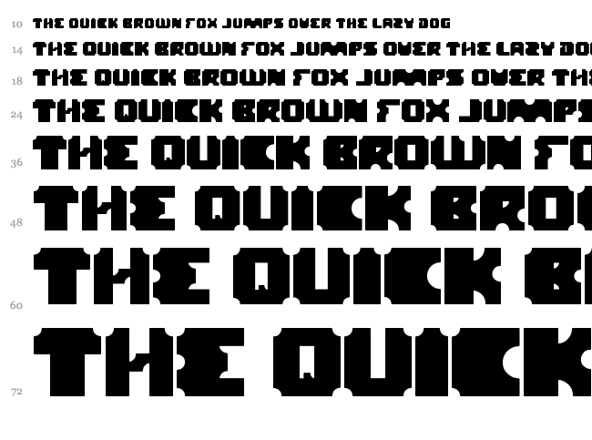 Logotype font waterfall