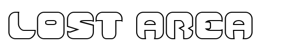 Lost Area font