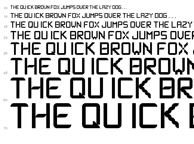 Lsfont font waterfall