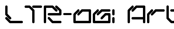LTR-06: Artcore font