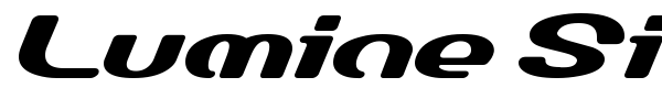 Lumine Sign font