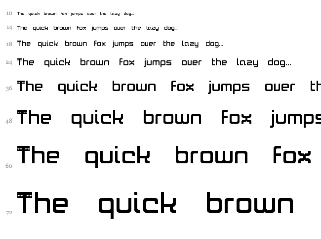 Mambo font waterfall
