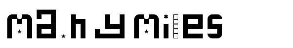 Many Miles font