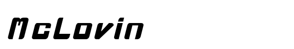 McLovin font