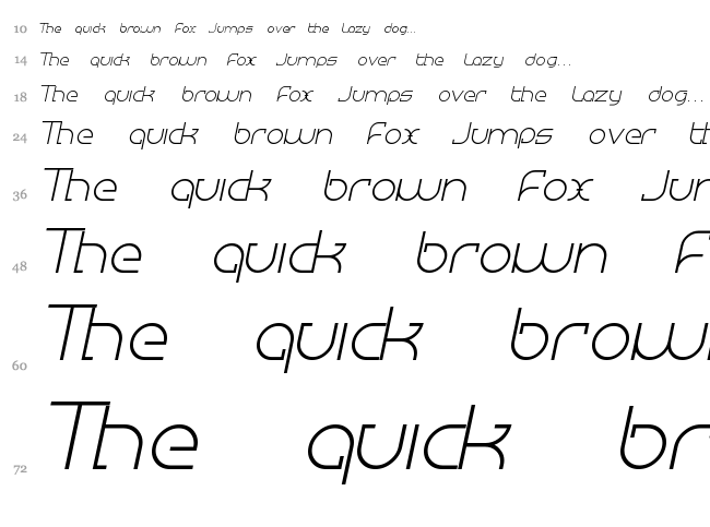 Megalomania font waterfall