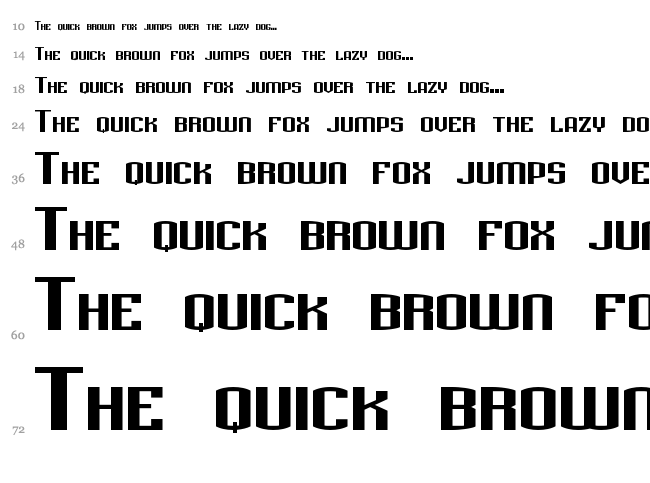 Metriqs font waterfall
