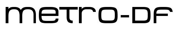Metro-DF font