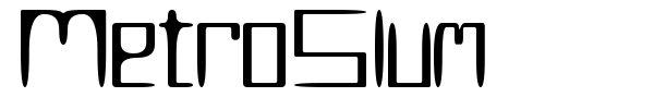 MetroSlum font