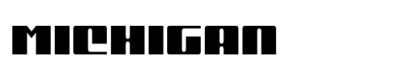 Michigan font preview