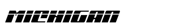 Michigan font preview