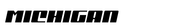 Michigan font preview