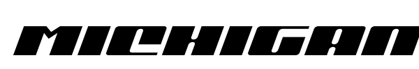Michigan font preview