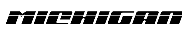 Michigan font preview