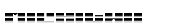Michigan font preview