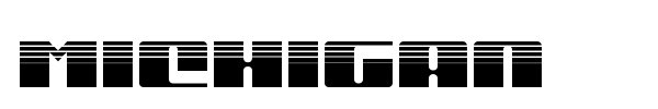 Michigan font preview