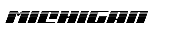 Michigan font preview