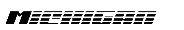 Michigan font preview