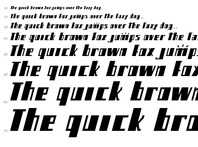 Mikamatic font waterfall