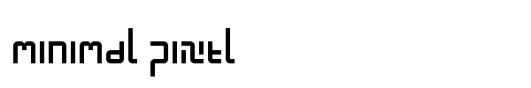Minimal Pixel font